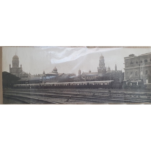 201 - Railway. Overseas Railways. Two large photogravure official photographs of Great Indian Peninsula tr... 