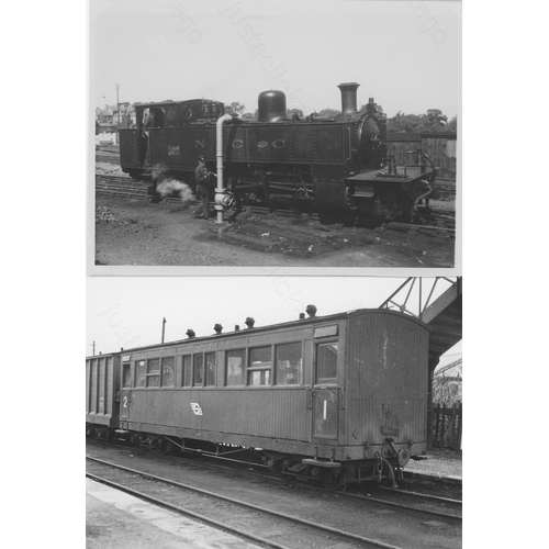 211 - Railway. Overseas Traction - IRELAND. A small assortment of approx. 61, black and white prints. Ther... 