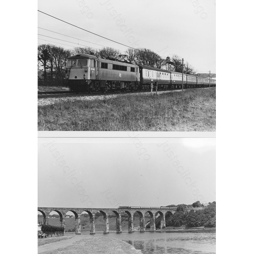 212 - Railway. Modern Traction. A small assortment of approx. 44, black and white print enlargements up to... 