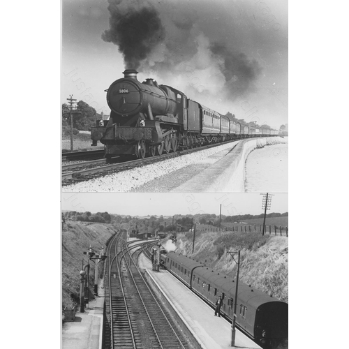 213 - Railway. B.R. Steam. A small assortment of approx. 46, black and white print enlargements, most bein... 