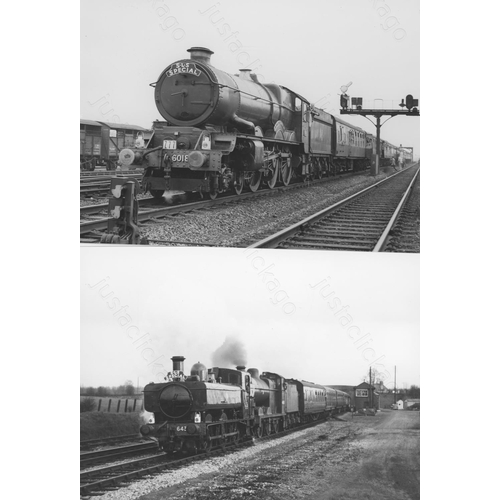 213 - Railway. B.R. Steam. A small assortment of approx. 46, black and white print enlargements, most bein... 