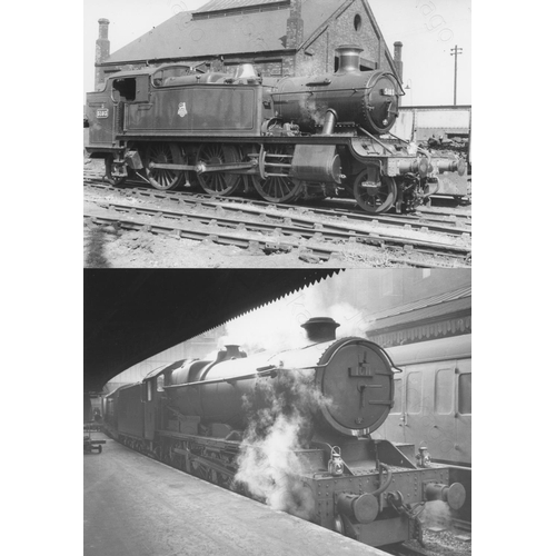 213 - Railway. B.R. Steam. A small assortment of approx. 46, black and white print enlargements, most bein... 