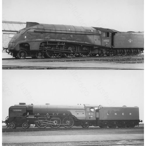 214 - Railway. B.R. Steam. A small assortment of approx. 34, black and white print enlargements, most bein... 