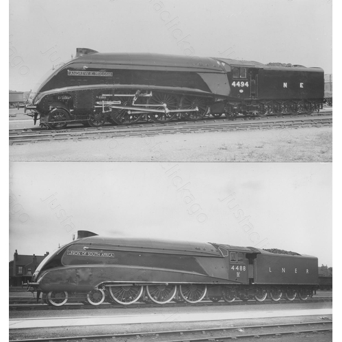 214 - Railway. B.R. Steam. A small assortment of approx. 34, black and white print enlargements, most bein... 