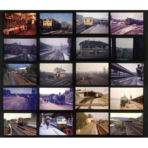 220 - Railway. Modern Traction and infrastructure. A good assortment of approx. 220 x 35mm, mostly origina... 