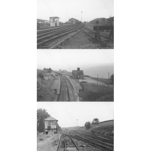 225 - Railway. Infrastructure. A box of approx. 600, black and white, mostly postcard size prints from sev... 