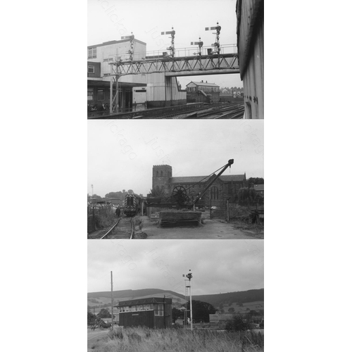 225 - Railway. Infrastructure. A box of approx. 600, black and white, mostly postcard size prints from sev... 