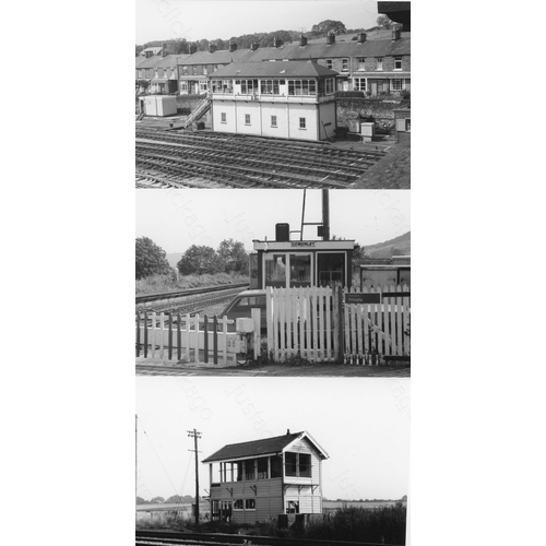 225 - Railway. Infrastructure. A box of approx. 600, black and white, mostly postcard size prints from sev... 