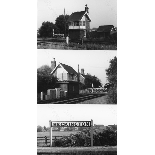 225 - Railway. Infrastructure. A box of approx. 600, black and white, mostly postcard size prints from sev... 