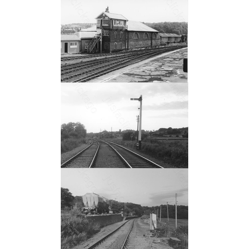 225 - Railway. Infrastructure. A box of approx. 600, black and white, mostly postcard size prints from sev... 