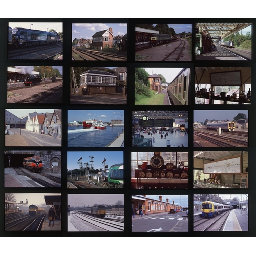 226 - Railway. Infrastructure (mainly). A large collection of approx. 600 x 35mm, colour slides, mainly on... 