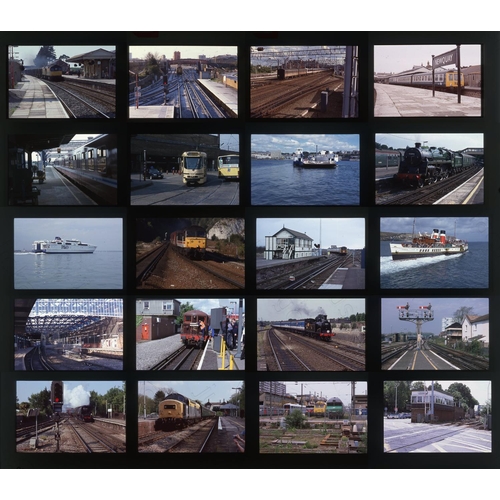 226 - Railway. Infrastructure (mainly). A large collection of approx. 600 x 35mm, colour slides, mainly on... 