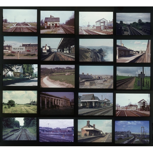 228 - Railway. Infrastructure. A collection of approx. 130 x 35mm, original, colour slides, on mixed film ... 