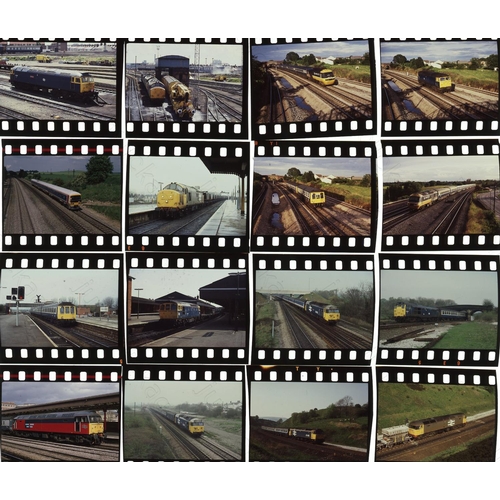 23 - Railway. Modern Traction. A collection of approx. 200 x 35mm, original UNMOUNTED colour positives. T... 