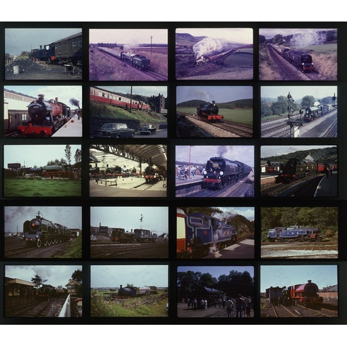 238 - Railway. Heritage Railways. A collection of approx. 300 x 35mm, colour slides, on mixed film stock a... 