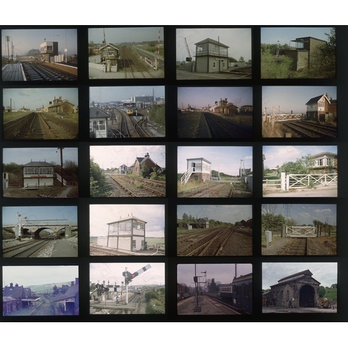 241 - Railway. Infrastructure. A collection of approx. 400 x 35mm, original colour slides, on mixed film s... 