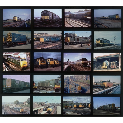 250 - Railway. Modern Traction. A good collection of approx. 265 x 35mm, DUPLICATE, colour slides. Some sl... 