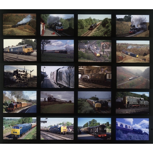 251 - Railway. Heritage Railways. A large selection of approx. 1800 x 35mm, original colour slides, on mix... 