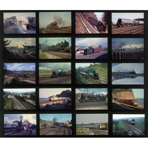 258 - Railway. B.R. Steam and Modern Traction. A collection of approx. 149 x 35mm, DUPLICATE, colour slide... 