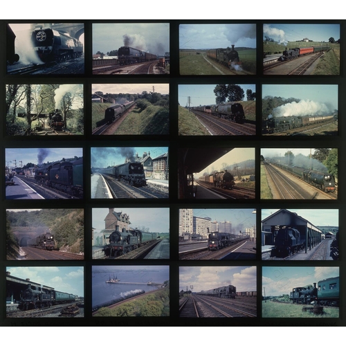 259 - Railway. B.R. Steam. A collection of approx. 168 x 35mm, DUPLICATE, colour slides, housed in plastic... 