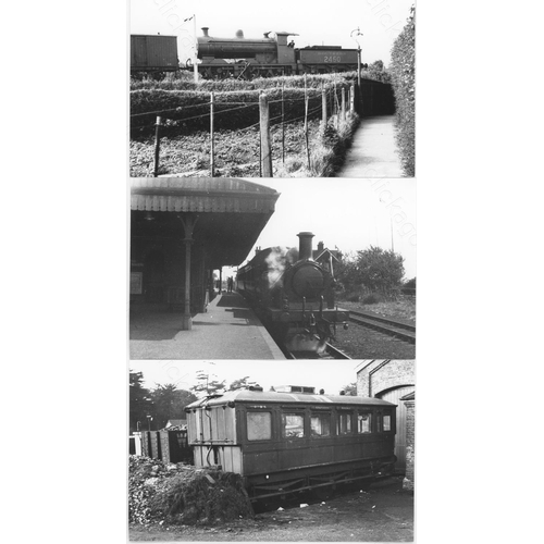 264 - Railway. B.R. Steam. A collection of approx. 200 postcard size, black and white prints, with minor d... 