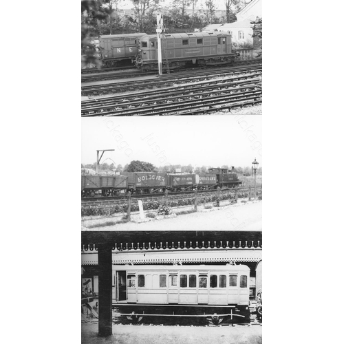 264 - Railway. B.R. Steam. A collection of approx. 200 postcard size, black and white prints, with minor d... 