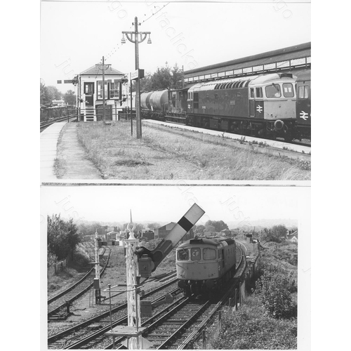 265 - Railway. Modern Traction. A large collection of approx. black and white prints, ranging in size from... 