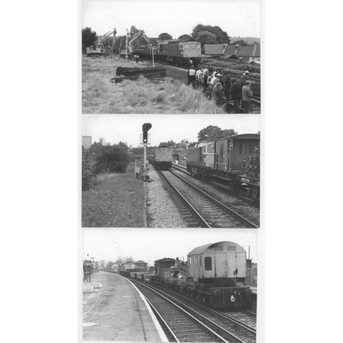 265 - Railway. Modern Traction. A large collection of approx. black and white prints, ranging in size from... 