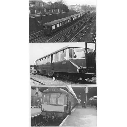 265 - Railway. Modern Traction. A large collection of approx. black and white prints, ranging in size from... 