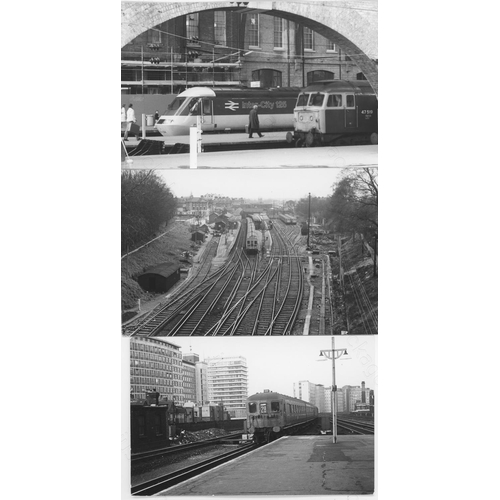 265 - Railway. Modern Traction. A large collection of approx. black and white prints, ranging in size from... 