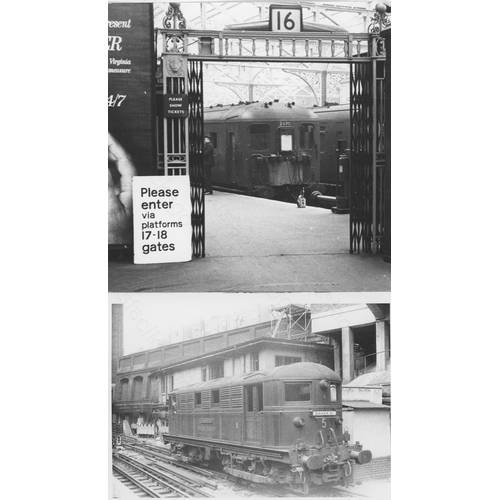 265 - Railway. Modern Traction. A large collection of approx. black and white prints, ranging in size from... 