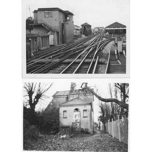 267 - Railway. Infrastructure. A good collection of approx. 250, black and white prints, with a few postca... 