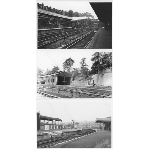 267 - Railway. Infrastructure. A good collection of approx. 250, black and white prints, with a few postca... 