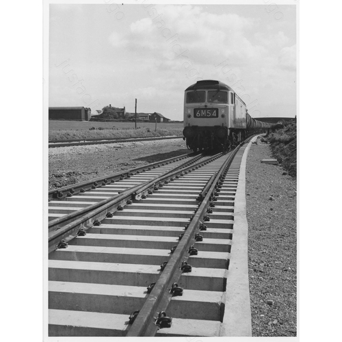 274 - Railway. Modern Traction. A small collection of 16 larger size black and white prints, plus 1 colour... 