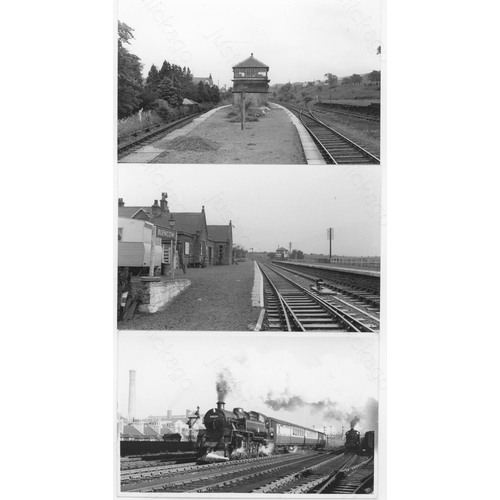 288 - Railway. B.R. Steam. A good collection of approx. 500, black and white, postcard size prints. The pr... 