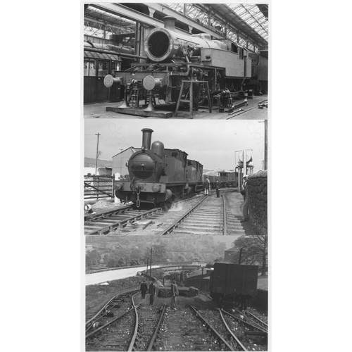 288 - Railway. B.R. Steam. A good collection of approx. 500, black and white, postcard size prints. The pr... 