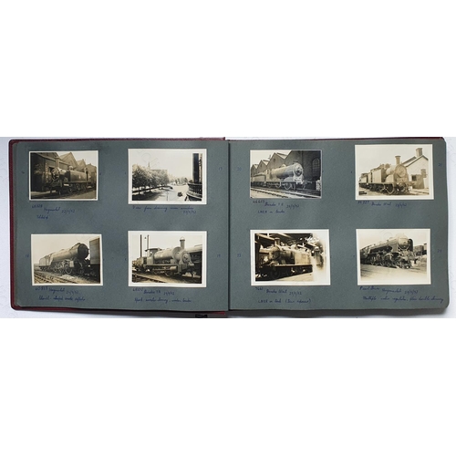 293 - Railway. B.R. Steam. Three photo albums containing approx. 600 black and white, mostly 3