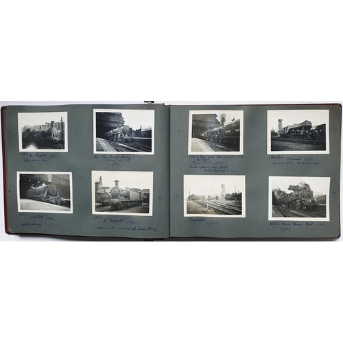 293 - Railway. B.R. Steam. Three photo albums containing approx. 600 black and white, mostly 3