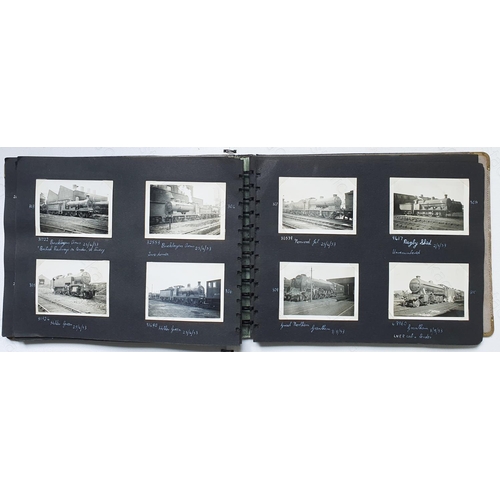 293 - Railway. B.R. Steam. Three photo albums containing approx. 600 black and white, mostly 3