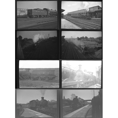 302 - Railway. B.R. Steam. A small collection of approx. 41 medium format, black and white negatives. Expo... 