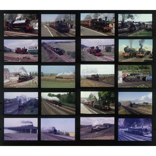 305 - Railway. Heritage Steam. A box file containing approx. 1000 x 35mm, original colour slides, on Agfac... 