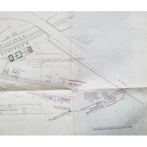 309 - Railway. Paper Railwayana. A selection of 4 L.M.S. Rating Plans. The plans are all stamped 