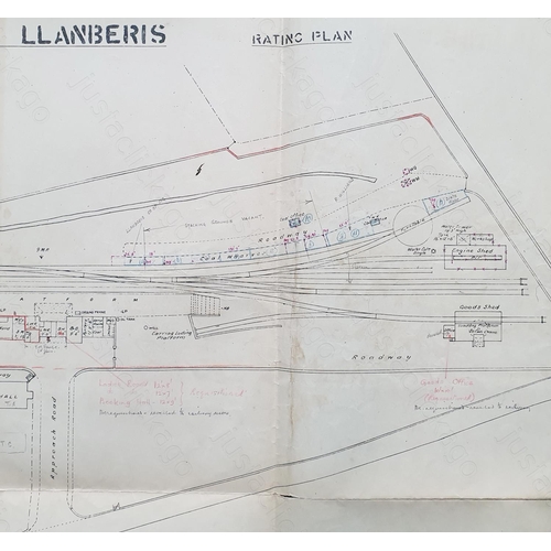 310 - Railway. Paper Railwayana. A selection of 4 L.M.S. Rating Plans. The plans are all stamped 