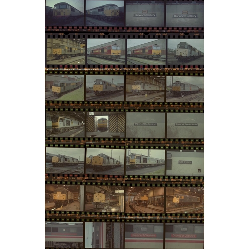 34 - Railway. Modern Traction. A large collection of approx. 500 x 35mm, colour negatives, mostly in stri... 