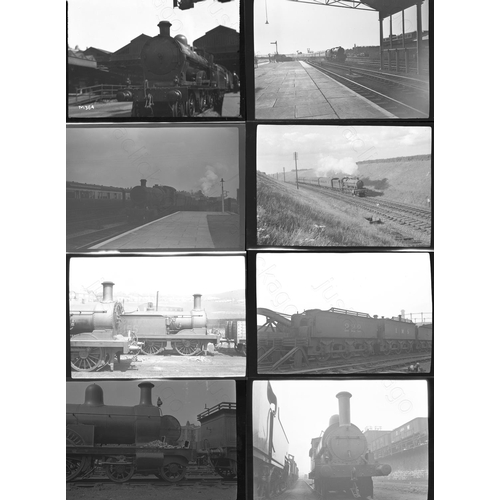 353 - Railway. Post grouping. A collection of approx. 52 x medium format, mixed quality, black and white n... 