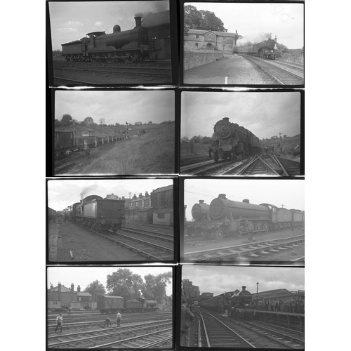 356 - Railway. B.R. Steam and Industrial Steam. A collection of approx. 56 x medium format, black and whit... 