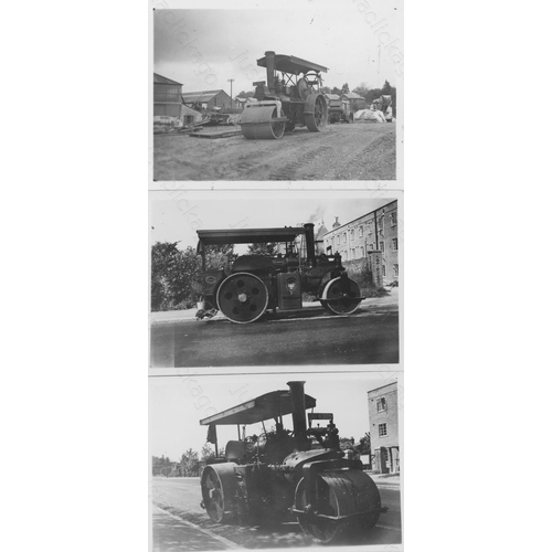 357 - Traction Engines. A small selection of just 6 x medium format, black and white negatives, plus 3 dif... 