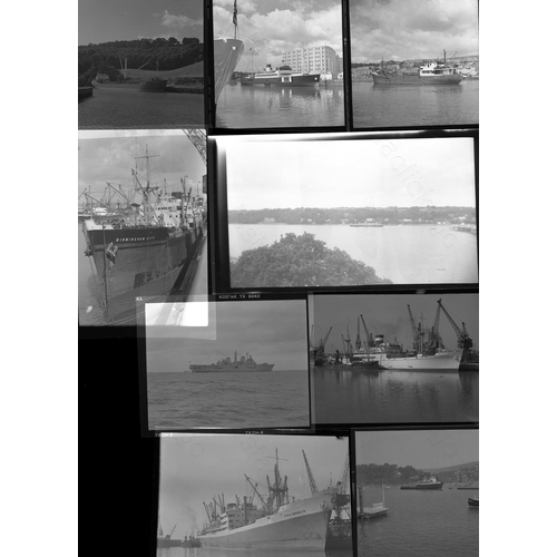 358 - Shipping. A small selection of 13 x medium format, black and white negatives, plus 2 glass plate neg... 