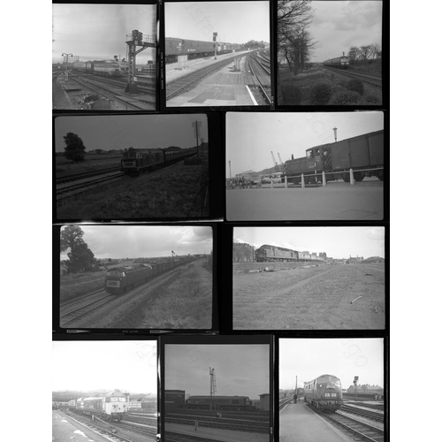 359 - Railway. Modern Traction. A small collection of 18, medium format, black and white negatives. The co... 