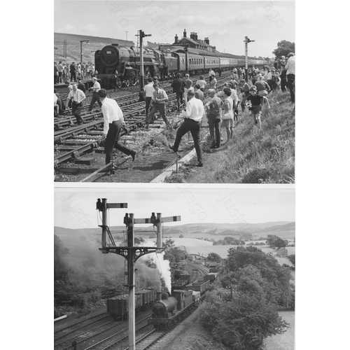 361 - Railway. B.R. Steam. A small assortment of approx. 49, black and white print enlargements, most bein... 